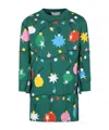 Stella Mccartney All-over Graphic Print Dress In Green