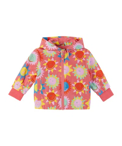 Stella Mccartney Baby Pink Printed Jacket In Multicolor