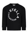 Stella Mccartney Long-sleeved Hoodie In Black