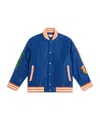 Stella Mccartney Graphic-print Bomber Jacket In Blue