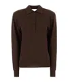 Stella Mccartney Collar Design Cashmere Blend Polo Shirt