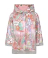 Stella Mccartney Long-sleeved Printed Raincoat In Pink