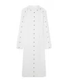 Stella Mccartney Long-sleeved Rivet Mid-length Dress In White