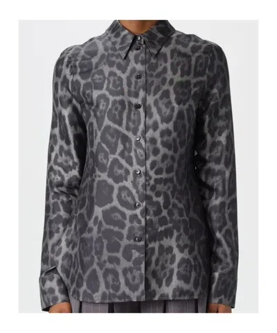 Stella Mccartney Long-sleeved Shirt In Animal Print