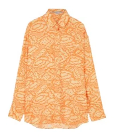Stella Mccartney Long-sleeved Shirt In Orange