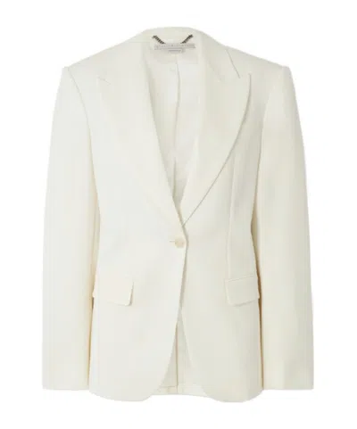 Stella Mccartney Long-sleeved Suit Coat In White