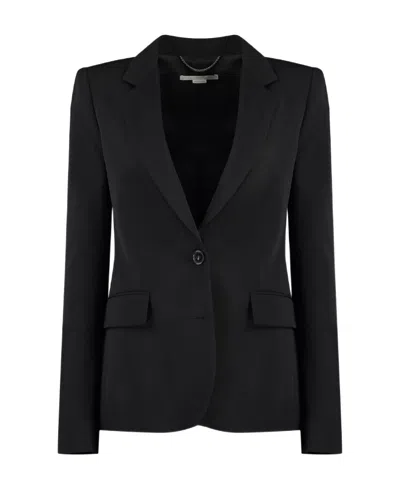 Stella Mccartney Long Sleeved Suit Jacket In Black