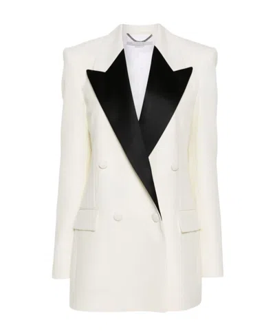 Stella Mccartney Long Sleeved Suit Jacket In White