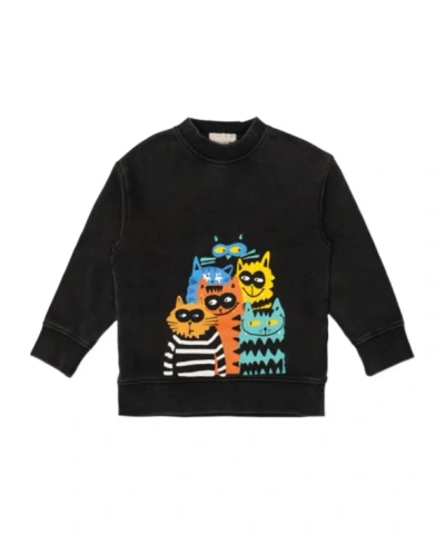 Stella Mccartney Long-sleeved Sweater In Black
