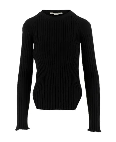 Stella Mccartney Long-sleeved Sweater In Black