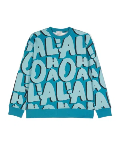 Stella Mccartney Long-sleeved Sweater In Blue