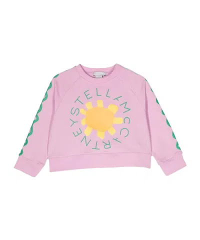 Stella Mccartney Long-sleeved Sweater In Pink