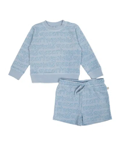 Stella Mccartney Long-sleeved Sweater Set In Blue