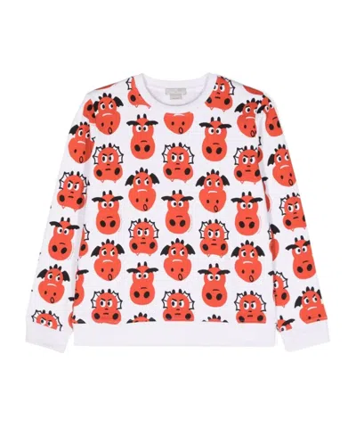 Stella Mccartney Long-sleeved Sweater In White