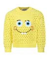 Stella Mccartney Yellow Sweater For Girl With Spongebob In Yellow