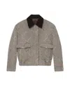 Stella Mccartney Long Sleeved Tweed Jacket In Multicolor