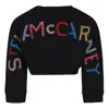 Stella Mccartney Long Sleeves Cotton Sweatshirt In Black