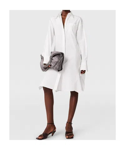 Stella Mccartney Long-sleeve Shirt Dress In White