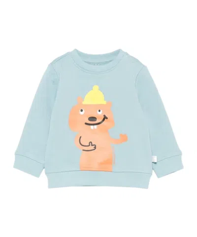Stella Mccartney Babies' Long-sleeved Sweatshirt In Blue