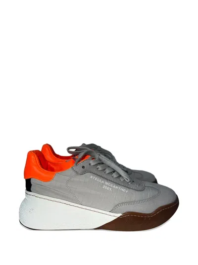 Pre-owned Stella Mccartney Loop Lace-up Fastening Sneakers In Gray