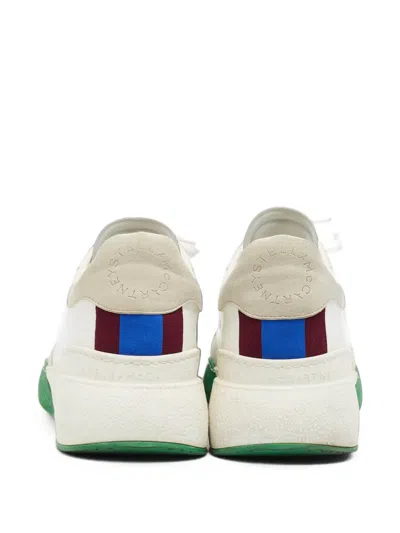 Pre-owned Stella Mccartney Loop Lace-up Sneakers In White