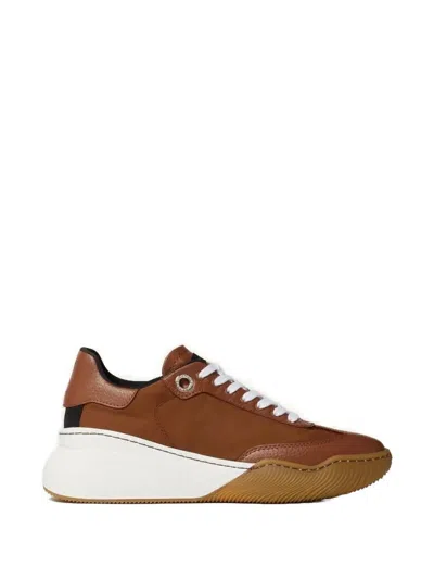 Stella Mccartney Loop Panelled Sneakers In Brown