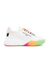 Stella Mccartney + Net Sustain Loop Logo-embossed Recycled Shell And Vegetarian Leather Sneakers In White