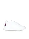 Stella Mccartney White Loop Lace-up Low-top Sneakers In White