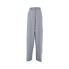 Stella Mccartney Loose Fit Pants With Chain Details In Grey