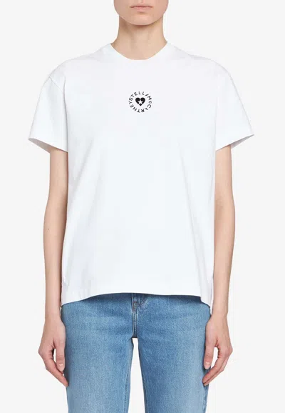 STELLA MCCARTNEY LOVESTRUCK LOGO CREWNECK T-SHIRT