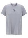 Stella Mccartney Lovestruck Logo T-shirt Light Blue In Gray
