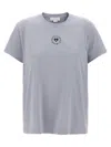 Stella Mccartney Lovestruck Logo T-shirt Light Blue In Gray