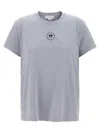 Stella Mccartney Lovestruck Logo T-shirt Light Blue In Gray