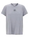 Stella Mccartney Lovestruck Logo T-shirt Light Blue In Gray