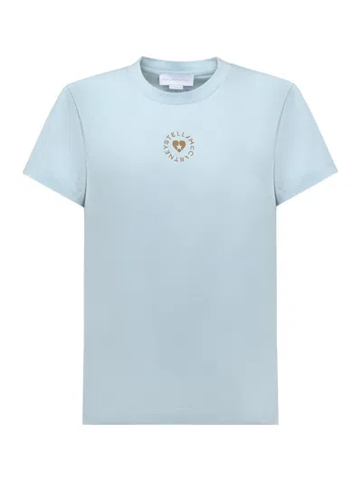 Stella Mccartney Lovestruck Logo T-shirt In Neutral