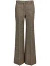 Stella Mccartney Chevron Pants Brown In Braun