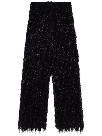 STELLA MCCARTNEY LOW-RISE GLITTER TROUSERS