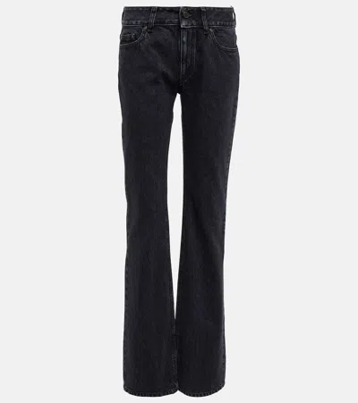 Stella Mccartney Low-rise Straight Jeans In Black