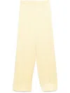 Stella Mccartney Low-rise Straight-leg Trousers In Yellow