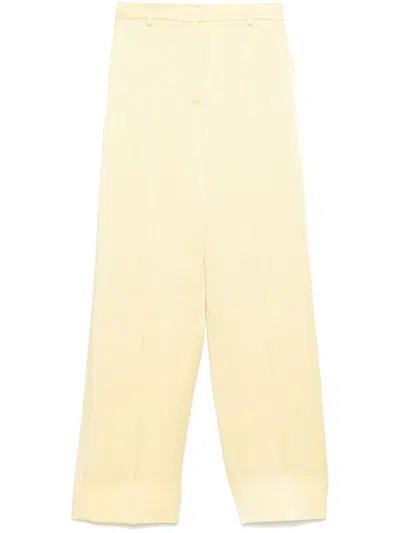 Stella Mccartney Low-rise Straight-leg Trousers In Yellow