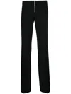 Stella Mccartney Low-rise Wool Slim Trousers In Black