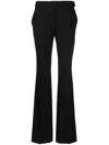 Stella Mccartney Low Waist Slim Wool Pants In Black