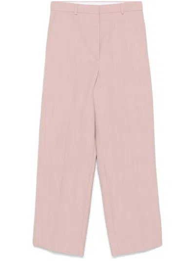 Stella Mccartney Low-waist Straight-leg Trousers In Pink