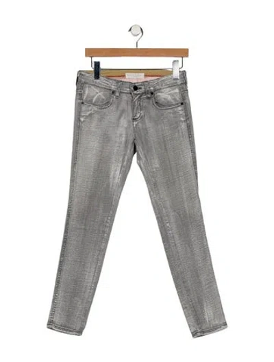 Pre-owned Stella Mccartney Low-rise Skinny Leg Jeans In Gray