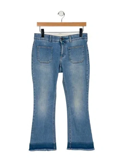 Pre-owned Stella Mccartney Low-rise Straight Leg Jeans In Blue