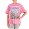 Stella Mccartney Lucky Spot Daisy Field Cotton T-shirt In Pink