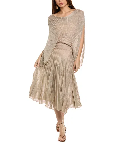 Stella Mccartney Lurex Shine Stripes Maxi Dress In Multi