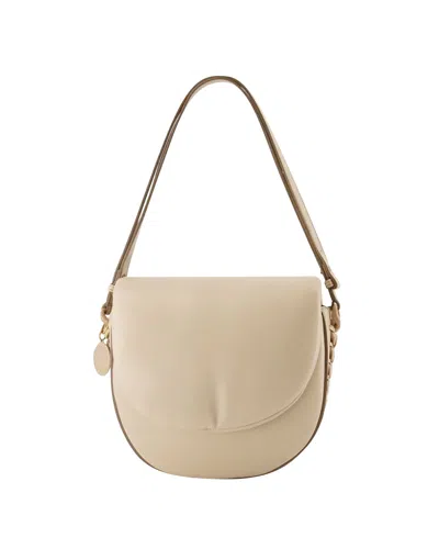 Stella Mccartney M Flap Puffy Alter Mat Bag -  - Vegan Leather - Beige In Sand