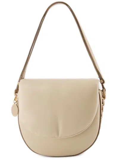 Stella Mccartney M Flap Puffy Alter Mat Bag In Neutrals