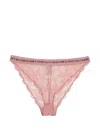 Stella Mccartney Macramé Lace Briefs In Pink